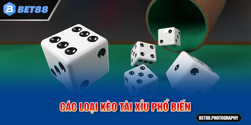 Các loại kèo tài xỉu phổ biến